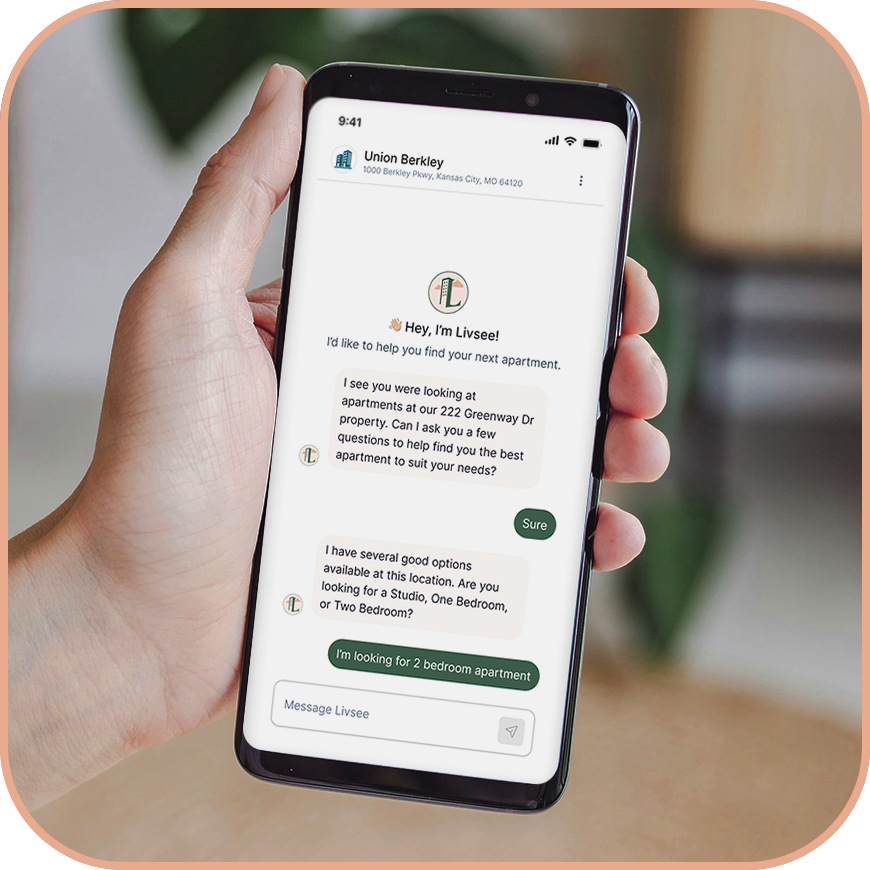 Livsee chat on mobile device